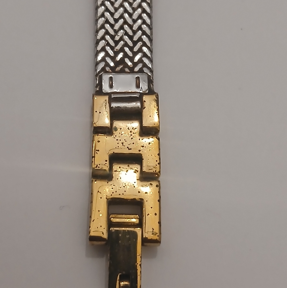 Anne Klein Gold-Tone Mesh Bracelet WatchVintage 90's Classic Diamond - Picture 7 of 12
